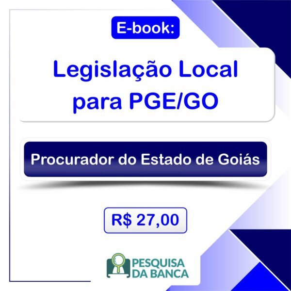 E-book: Legislação Local para PGE/GO
